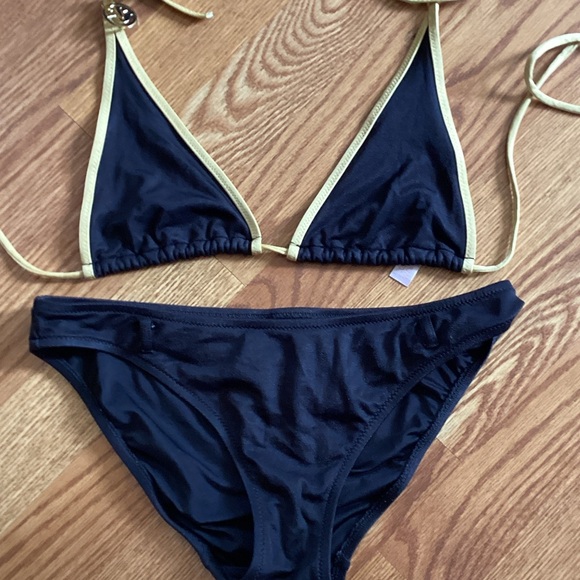 Victoria's Secret Other - Victoria's Secret Black and Gold Bikini
